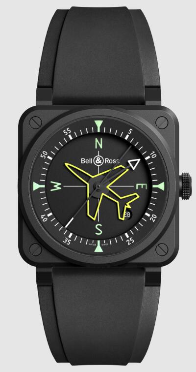 Bell & Ross NEW BR 03 GYROCOMPASS BR03A-CPS-CE/SRB Replica Watch